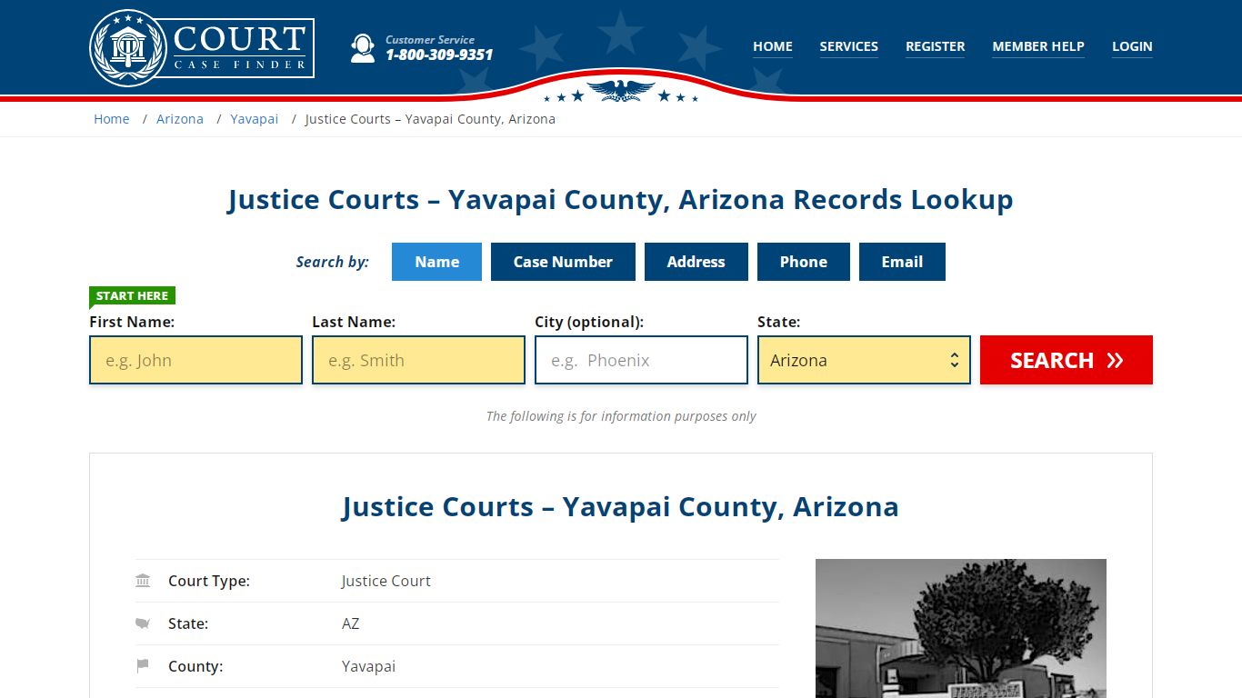 Justice Courts – Yavapai County, Arizona Records Lookup